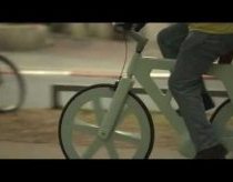 Man makes bike out of cardboard