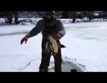 Shocking ice fishing video from Pennsylvania!
