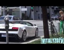 Picking Up Girls In A Lamborghini Without Talking!