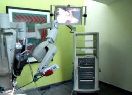 Operacijoms naudojamas robotas parodydamas savo galimybes, nulupa žievelę nuo vynuogės