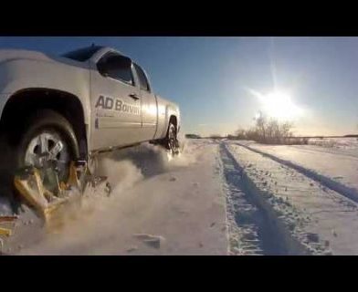Tracks mounted on tires transforms normal car into offroad (Track N Go)